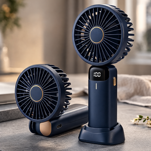 Wiederaufladbarer Handventilator – Kompakt, leistungsstark und überall einsetzbar